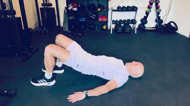Glute bridge march